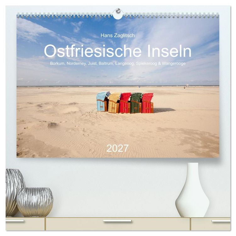 Produktbild: Ostfriesische Inseln (hochwertiger Premium Wandkalender 2027 DIN A2 quer), Kunstdruck in Hochglanz