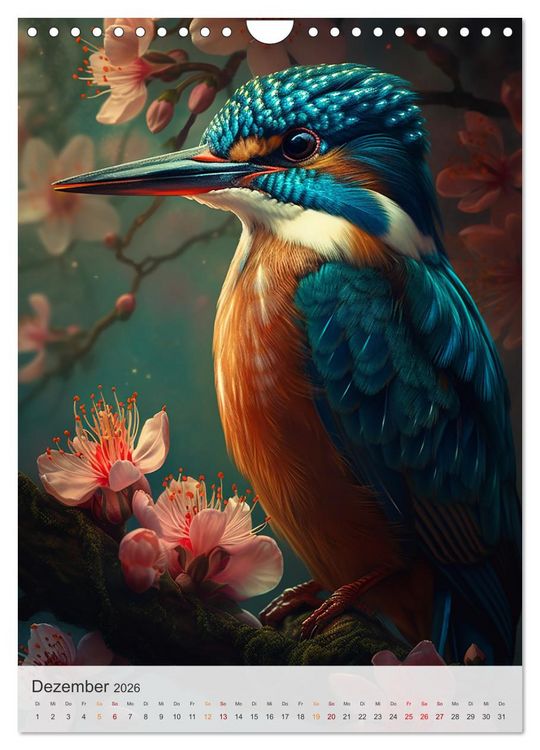 Produktbild: Fantastische Vogelwelt (Wandkalender 2026 DIN A4 hoch), CALVENDO Monatskalender