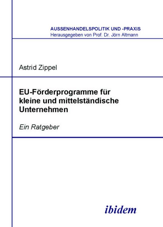 Produktbild: EU-F&ouml;rderprogramme f&uuml;r kleine und mittelst&auml;ndische Unternehmen