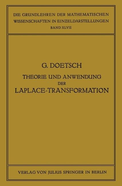 Produktbild: Theorie und Anwendung der Laplace-Transformation