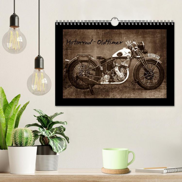 Produktbild: Motorrad Oldtimer (Wandkalender 2026 DIN A4 quer), CALVENDO Monatskalender