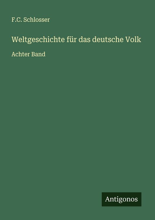Produktbild: Weltgeschichte f&uuml;r das deutsche Volk