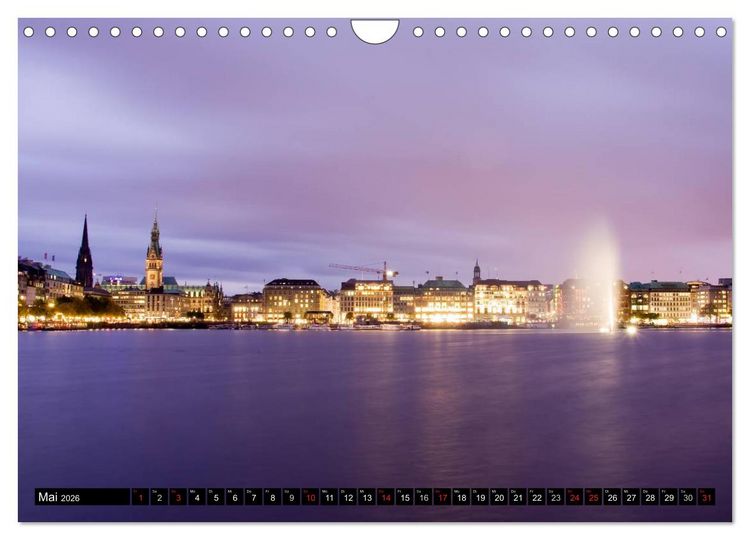 Produktbild: Hamburg - Alster (Wandkalender 2026 DIN A4 quer), CALVENDO Monatskalender
