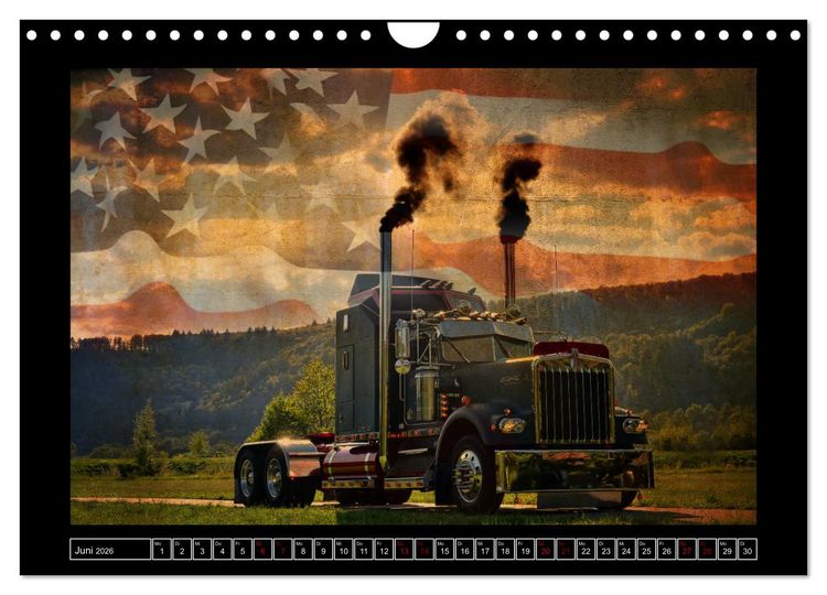 Produktbild: Kenworth W900 PHOTOART (Wandkalender 2026 DIN A4 quer), CALVENDO Monatskalender