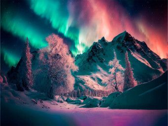 Produktbild: CALVENDO Puzzle Aurora Borealis | 1000 Teile Lege-Gr&ouml;&szlig;e 64x48cm Foto-Puzzle f&uuml;r gl&uuml;ckliche Stunden
