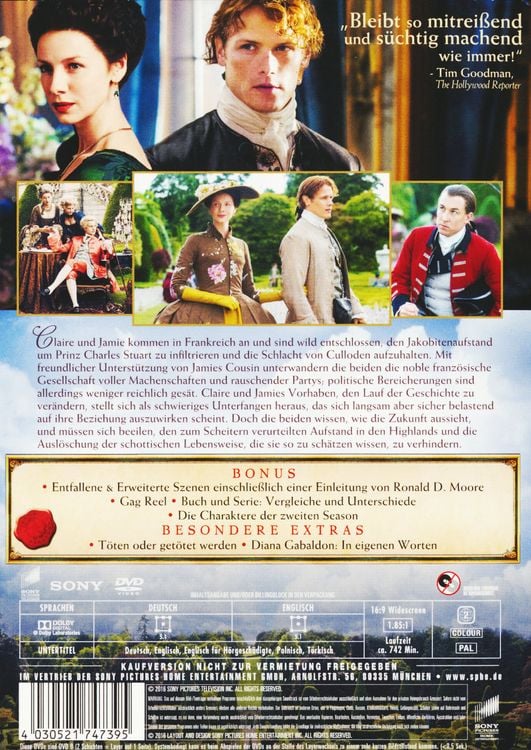 Produktbild: Outlander - Die komplette zweite Season [6 DVDs]