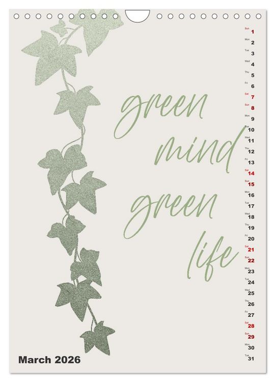Produktbild: Love your planet (Wall Calendar 2026 DIN A4 portrait), CALVENDO 12 Month Wall Calendar