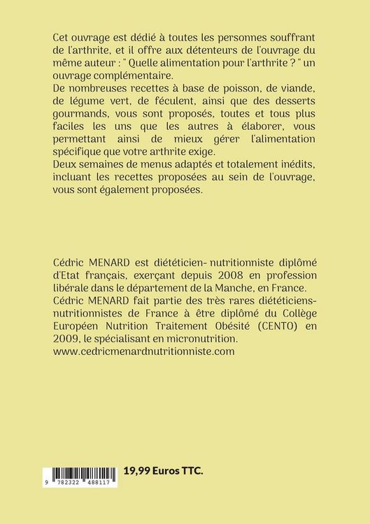 Produktbild: Mes recettes faciles pour l'arthrite.