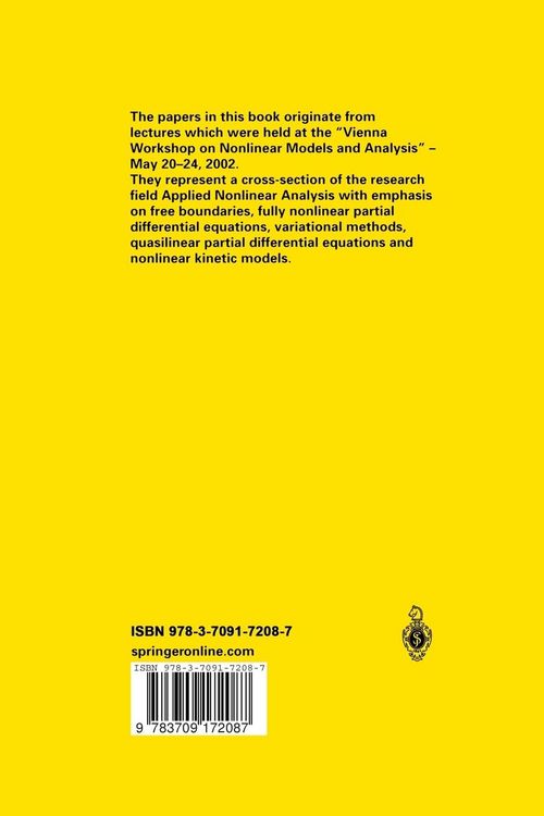 Produktbild: Nonlinear Differential Equation Models