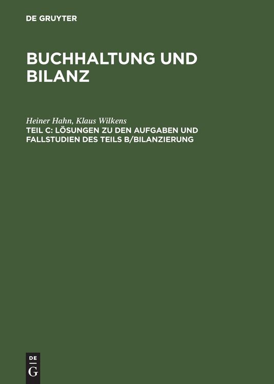 Produktbild: Wilkens, K: L&ouml;sungen zu den Aufgaben und Fallstudien des Tei