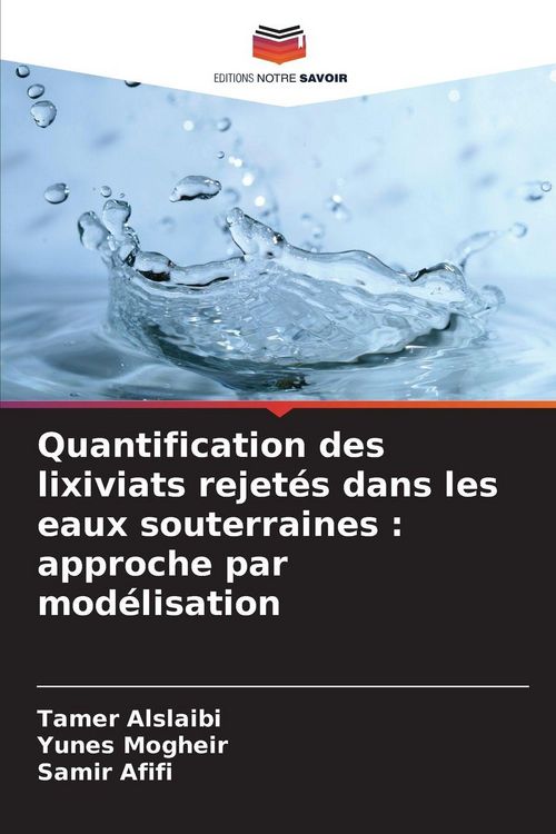 Produktbild: Quantification des lixiviats rejet&eacute;s dans les eaux souterraines : approche par mod&eacute;lisation