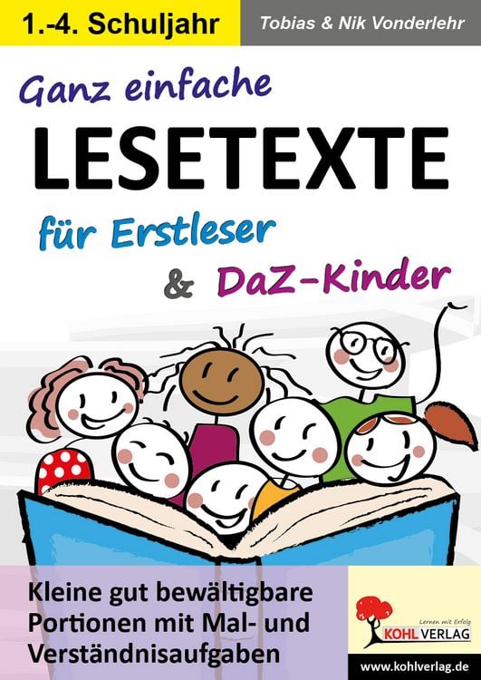 Produktbild: Ganz einfache Lesetexte f&uuml;r Erstleser und DaZ-Kinder