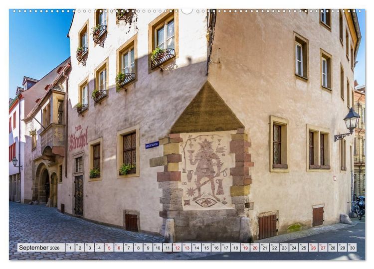 Produktbild: W&Uuml;RZBURG Historisches Stadtherz (hochwertiger Premium Wandkalender 2026 DIN A2 quer), Kunstdruck in Hochglanz