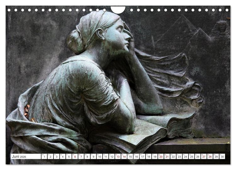 Produktbild: Alte Grabdenkm&auml;ler (Wandkalender 2026 DIN A4 quer), CALVENDO Monatskalender