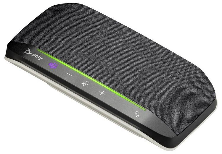 Produktbild: HP Poly Sync 10 Konferenztelefon Ger&auml;uschreduzierung, Geeignet f&uuml;r z.B. Microsoft Teams, Zoom, Freisprechen Schwarz, Silber