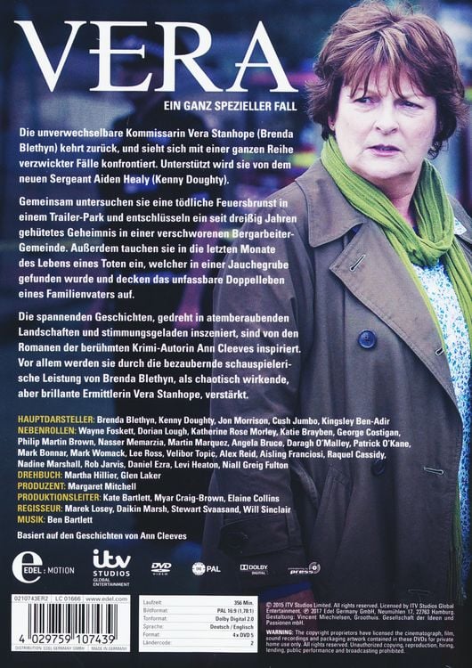 Produktbild: Vera - Ein ganz spezieller Fall/Staffel 5 [4 DVDs]
