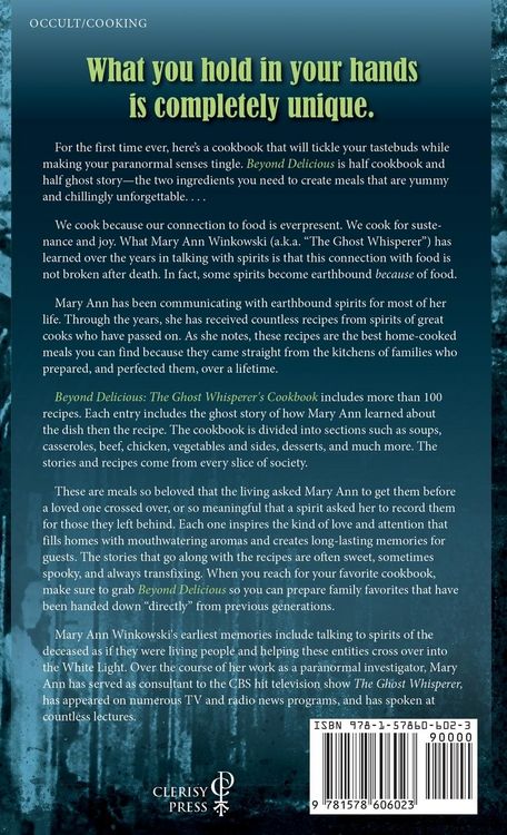 Produktbild: Beyond Delicious: The Ghost Whisperer's Cookbook