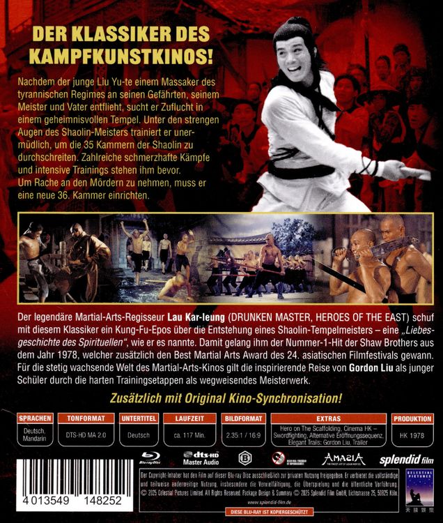 Produktbild: Die 36 Kammern der Shaolin - Shaw Brothers Legacy Collection