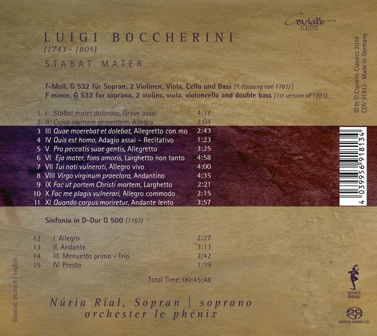 Produktbild: Stabat Mater (Erstfassung 1781)/Sinfonie D-Dur