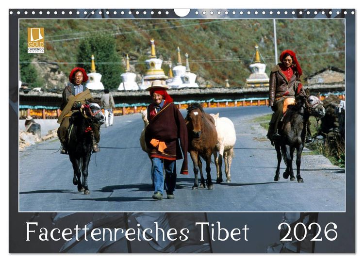 Produktbild: Facettenreiches Tibet (Wandkalender 2026 DIN A3 quer), CALVENDO Monatskalender