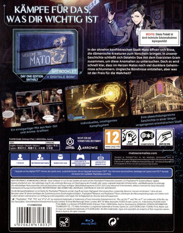 Produktbild: Mato Anomalies (Day One Edition)