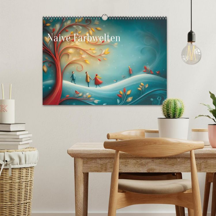 Produktbild: Naive Farbwelten (Wandkalender 2026 DIN A3 quer), CALVENDO Monatskalender