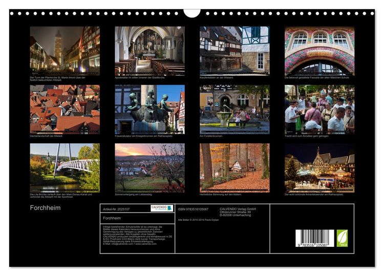 Produktbild: Forchheim (Wandkalender 2026 DIN A3 quer), CALVENDO Monatskalender