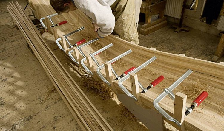 Produktbild: Ganzstahlschraubzwinge GZ Spann-W.120mm A.60mm Holzgriff BESSEY