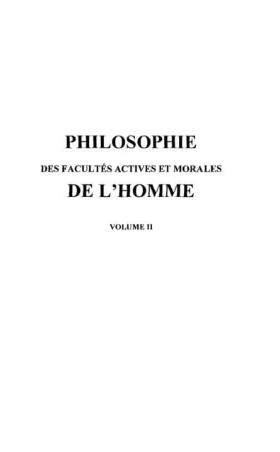 Produktbild: Philosophie des facultes actives et mora
