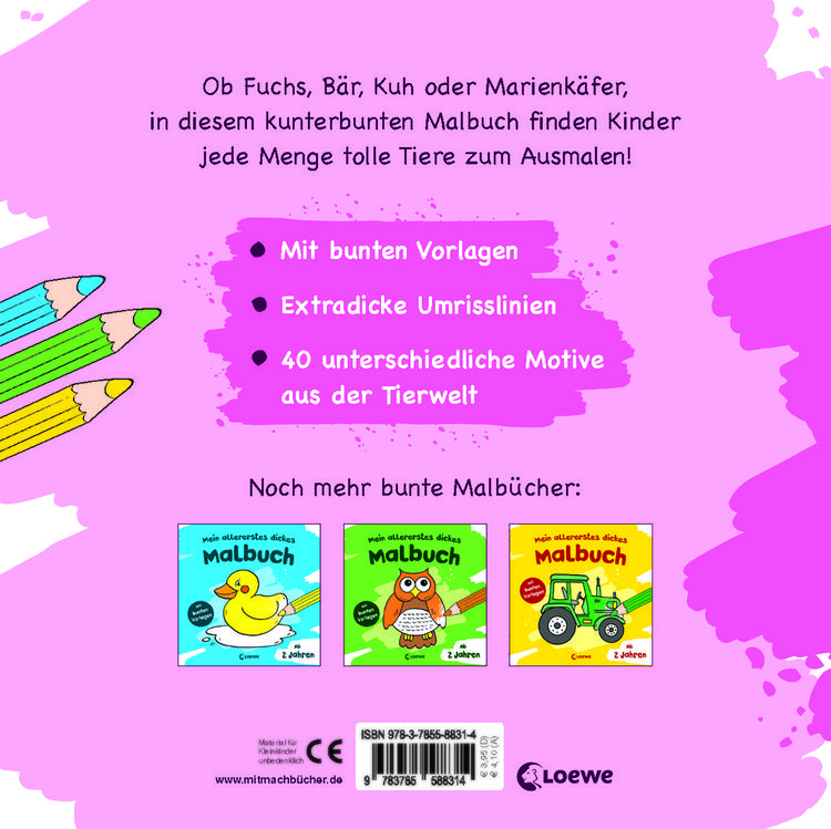 Produktbild: Mein allererstes dickes Malbuch (Delfin)