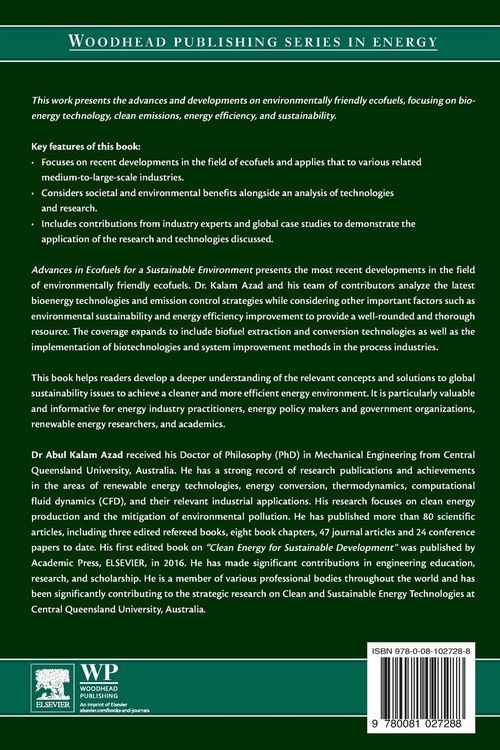 Produktbild: Advances in Eco-Fuels for a Sustainable Environment