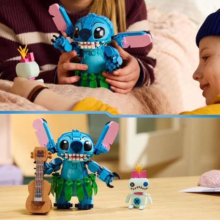 Produktbild: LEGO ǀ Disney 43296 Stitch und Scrump, Bauset, Spielzeuge aus LEGO Steinen f&uuml;r Kinder ab 9 Jahren