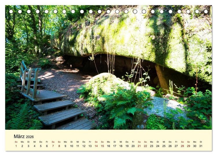 Produktbild: Einzigartige C&ocirc;te Granit Rose (Tischkalender 2026 DIN A5 quer), CALVENDO Monatskalender