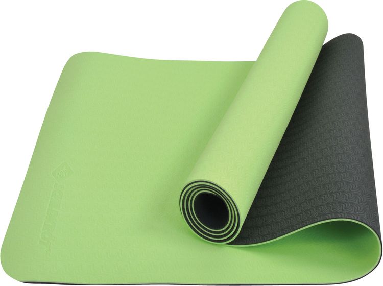 Produktbild: Schildkr&ouml;t 960167 -  Bicolor Yogamatte Fitness, 183x61x0,4cm, PVC-frei, lime/anthrazit