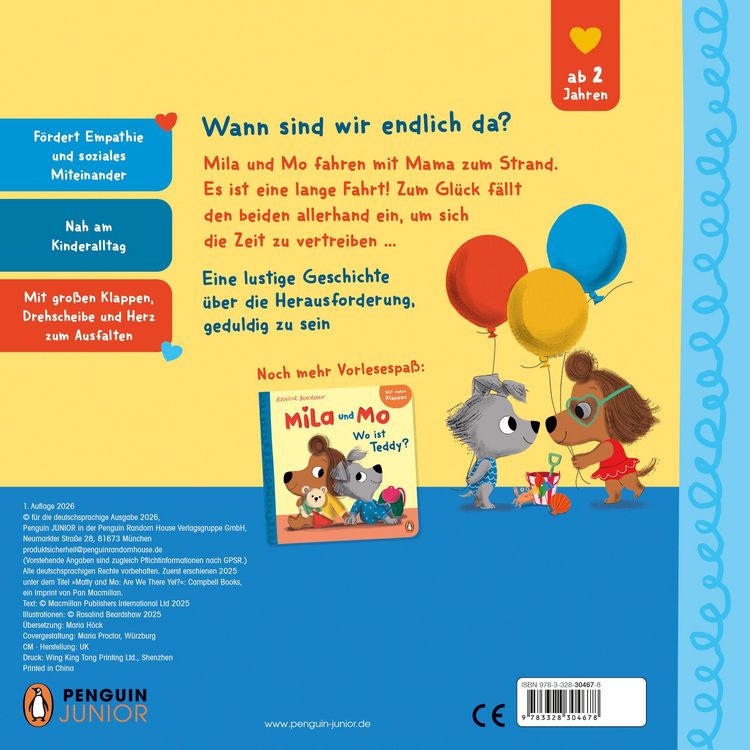 Produktbild: Mila und Mo &ndash; Sind wir bald da?
