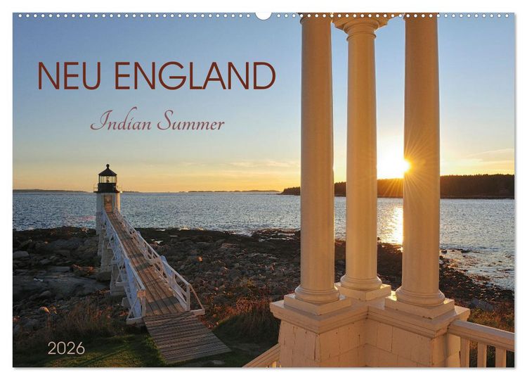 Produktbild: Neu England, Indian Summer (Wandkalender 2026 DIN A2 quer), CALVENDO Monatskalender
