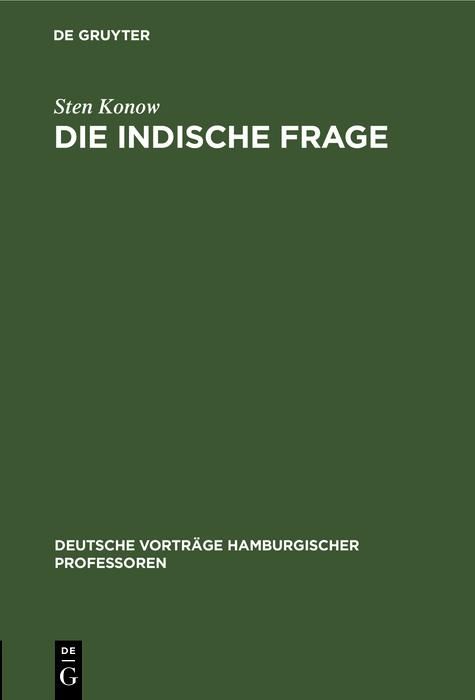 Produktbild: Die indische Frage