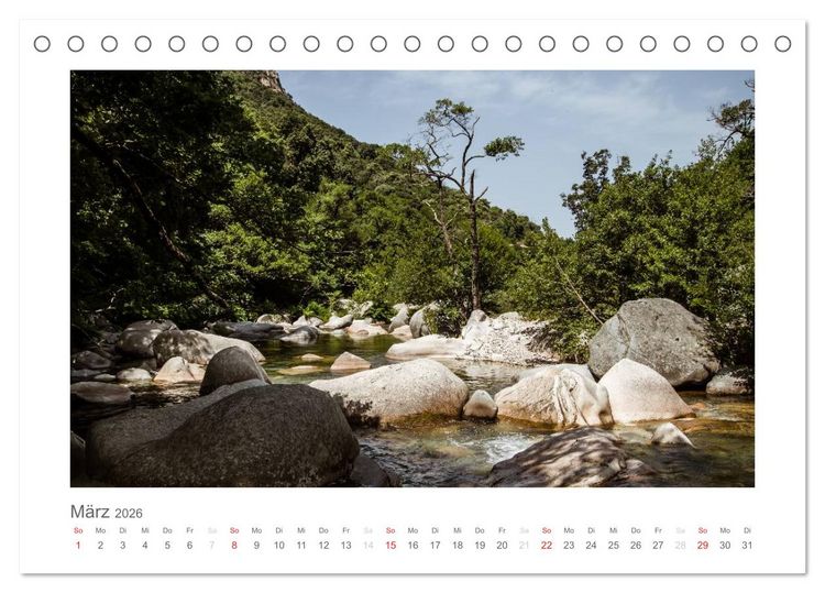 Produktbild: Die Sch&ouml;nheit Korsikas (Tischkalender 2026 DIN A5 quer), CALVENDO Monatskalender