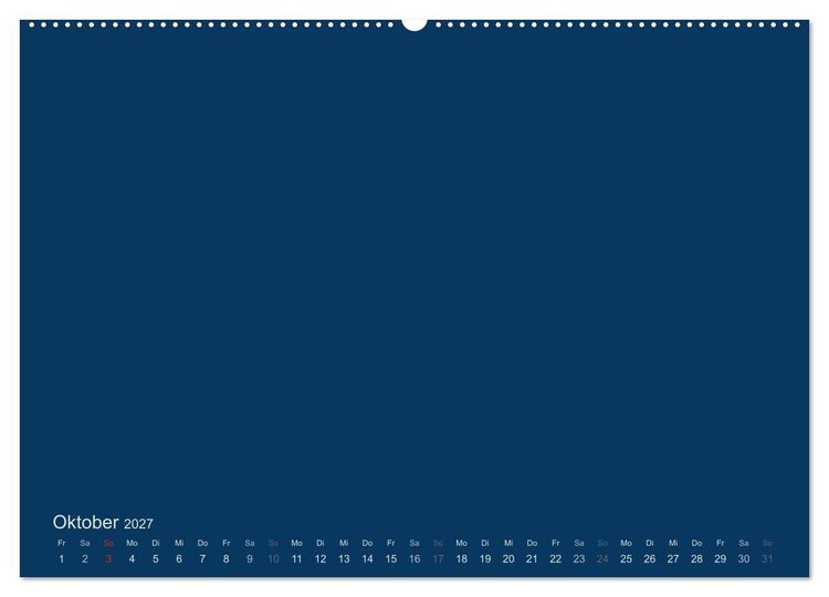 Produktbild: Bastelkalender - Dunkelblau (Wandkalender 2027 DIN A2 quer), CALVENDO Monatskalender