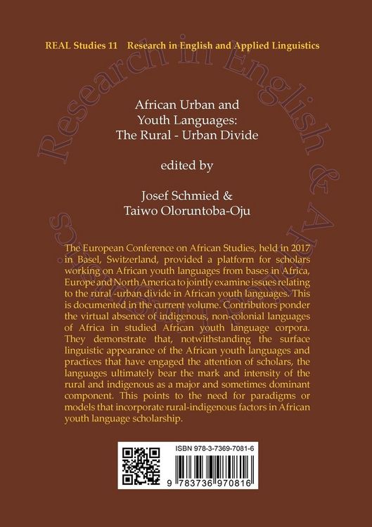 Produktbild: African Urban and Youth Languages