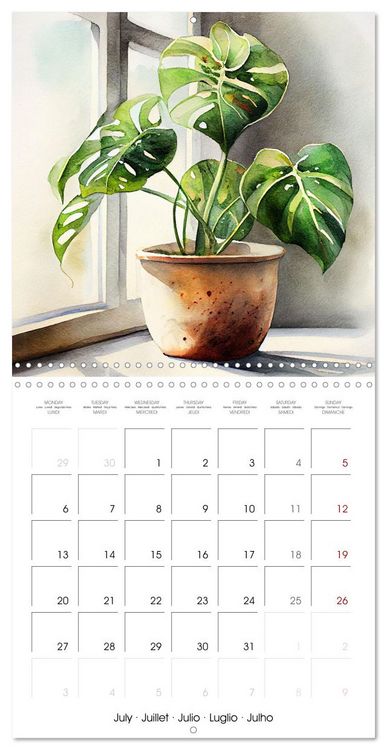 Produktbild: The Art of House Plants (Wall Calendar 2026 12 &times; 12 Inch) CALVENDO 12 Month Wall Calendar