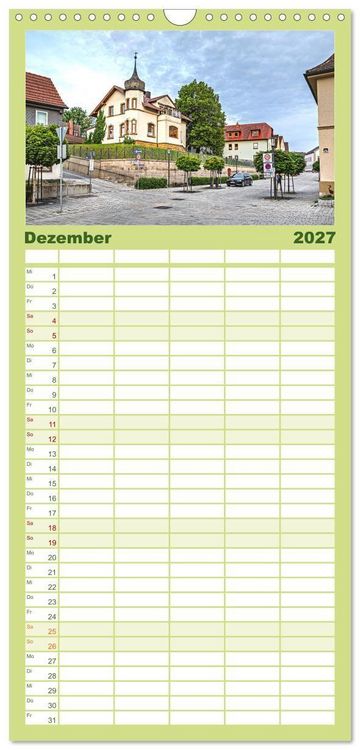 Produktbild: Familienplaner 2027 - Bad Staffelstein - Gottesgarten am Obermain mit 5 Spalten (Wandkalender, 21 x 45 cm) CALVENDO