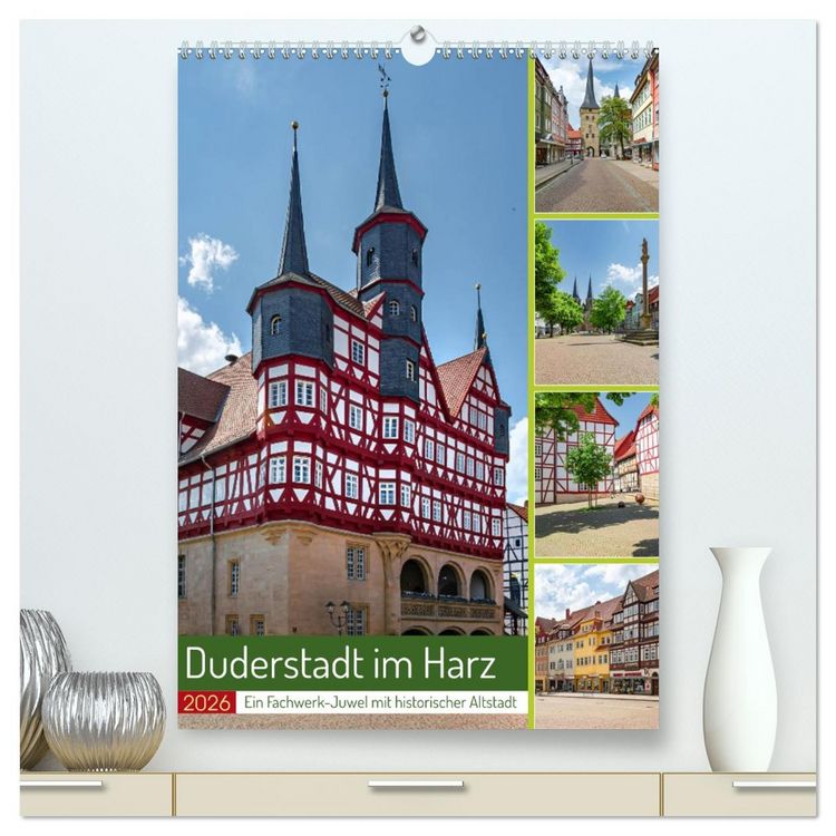 Produktbild: Duderstadt am Harz (hochwertiger Premium Wandkalender 2026 DIN A2 hoch), Kunstdruck in Hochglanz