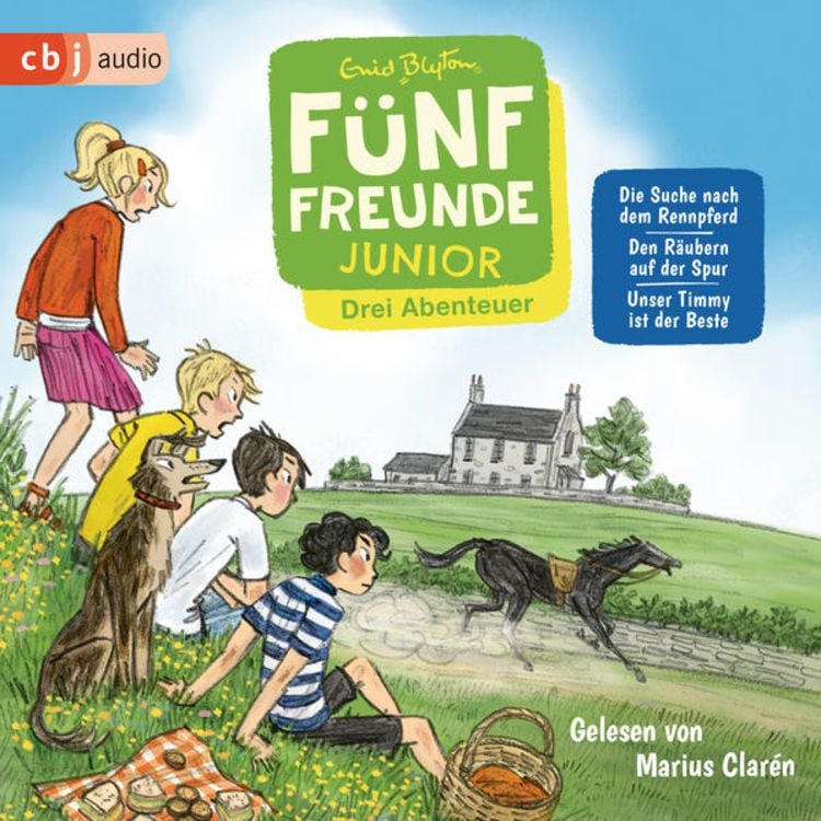 Produktbild: Fünf Freunde JUNIOR - Drei Abenteuer - Die Suche nach dem Rennpferd. Den Räubern auf der Spur. Unser Timmy ist der Beste