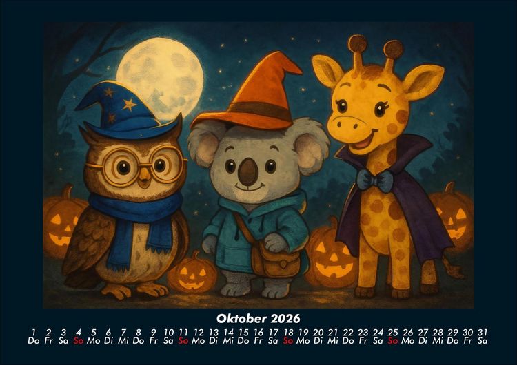 Produktbild: Ollie, Kiki & Nala - Fest der Freundschaft 2026 Fotokalender DIN A4