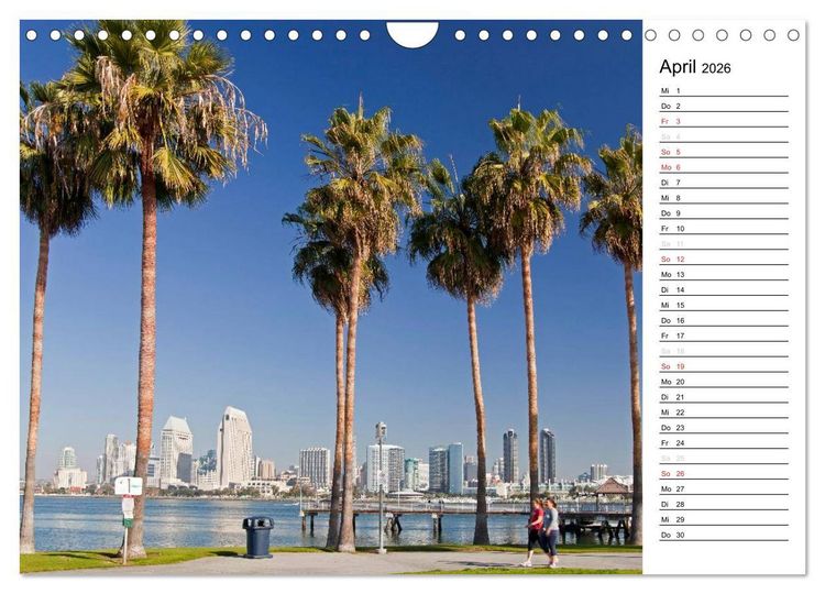 Produktbild: Kalifornien USA (Wandkalender 2026 DIN A4 quer), CALVENDO Monatskalender