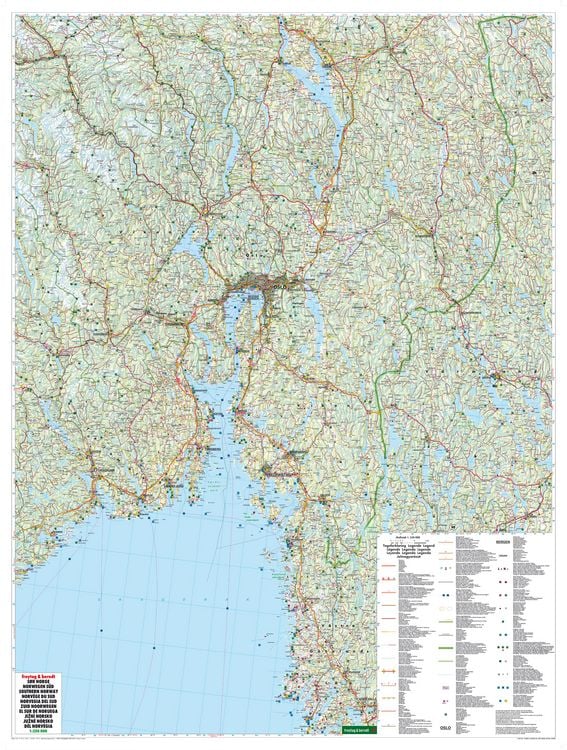 Produktbild: freytag & berndt Stra&szlig;enkarte Norwegen S&uuml;d 1:250.000