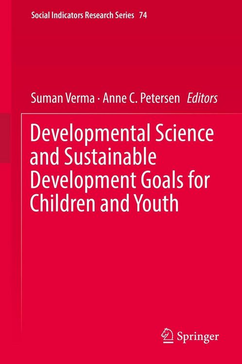 Produktbild: Developmental Science and Sustainable Development Goals for Children and Youth