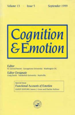 Produktbild: Functional Accounts of Emotion: A Special Issue of the Journal Cognitiona and Emotion