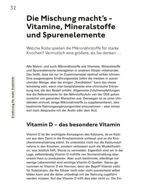 Produktbild: Ern&auml;hrung f&uuml;r starke Knochen gegen Osteoporose